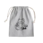 こねるねこの洗濯ものに埋もれるハチワレねこ Mini Drawstring Bag