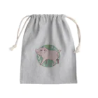 Lichtmuhleのミニブタさんイラスト Mini Drawstring Bag