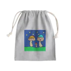 raraのゆるかわTシャツ屋さんのきのこファミリー Mini Drawstring Bag