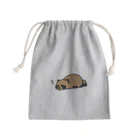 けわいのうたたねたぬき_カラー Mini Drawstring Bag