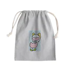 ダイナマイト87ねこ大商会のチューリップの中に酢昆布を入れるちょうちょねこです Mini Drawstring Bag