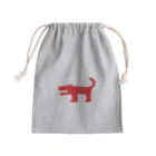 sikiのわにいぬ赤 Mini Drawstring Bag