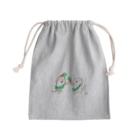 Hello Happy Catのチョコミン党の踊り Mini Drawstring Bag