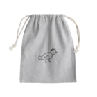 Futakawa Mayuのグッズショップのとり 黒 Mini Drawstring Bag