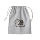 庭にくるコトリからのメジロちゃんの相棒　かたつむりちゃん Mini Drawstring Bag