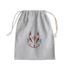 *Ice cream Social*のきつねのお面 Mini Drawstring Bag