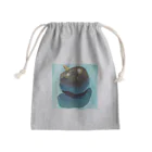 Yuri_Paintingのブラックプラム Mini Drawstring Bag