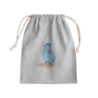 まめるりはことりのブルーマメルリハ【まめるりはことり】 Mini Drawstring Bag