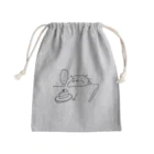 e-nagaのケーキを見つめるカバ Mini Drawstring Bag