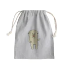 右手リアンうめもと公式のファイティングポーズ犬 Mini Drawstring Bag