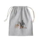 SANKAKU DESIGN STOREのちょっぴり強面の大きい犬たち。 Mini Drawstring Bag