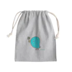 mooncatの幸せのBlue bird Mini Drawstring Bag