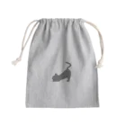 17223の灰色猫おもちは、伸びてる Mini Drawstring Bag