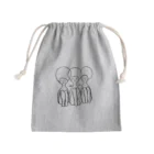 まこみせのさんにん　ふくろ Mini Drawstring Bag