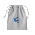 tomatoto713の空飛ぶ青いツバメ Mini Drawstring Bag