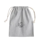 にょろのワインとピザなうさぎさん Mini Drawstring Bag