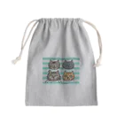 miku'ꜱGallery星猫の歴代にゃんズゆるゆるフェイス Mini Drawstring Bag