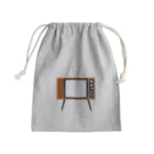 illust_designs_labのレトロな昭和の可愛いテレビのイラスト 画面オン 脚付き  Mini Drawstring Bag