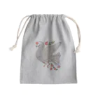 AKのしろい　とり　ハト Mini Drawstring Bag