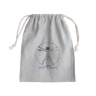 よろづ屋 安宅彦一長船のダ・ヴィンチ的ソーシャルディスタンス Mini Drawstring Bag