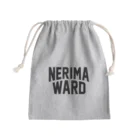 JIMOTO Wear Local Japanの練馬区 NERIMA WARD ロゴブラック きんちゃく