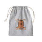 あかべ子's ゆるいどうぶつたちのタコさんウィンナーくん Mini Drawstring Bag