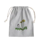 prunelleの文鳥とタンポポ Mini Drawstring Bag