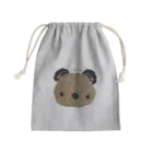 Antique_moonのくまさん Mini Drawstring Bag