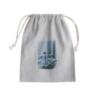 Nagiの青アンド花 Mini Drawstring Bag