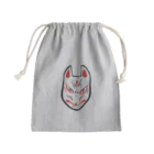 ミアコムアートショップのきつね Mini Drawstring Bag