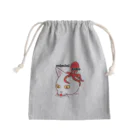 テンちゃん一家の耳にタコ白猫 Mini Drawstring Bag