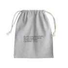 競輪研究の競輪研究公式アイテムです Mini Drawstring Bag