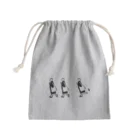 坊さん玩具工房のSIWASU巾着（グレー） Mini Drawstring Bag