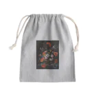 Rain Coatの花と時計の静物画 Mini Drawstring Bag