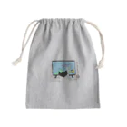 ねこがすき（ハチワレ猫姉妹のママ）のテレビたまとり猫 Mini Drawstring Bag