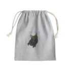 幹也の雑貨店のHave a Nice Day黒猫 Mini Drawstring Bag