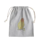 まめるりはことりの得意げ可愛い　コザクラインコちゃん【まめるりはことり】 Mini Drawstring Bag