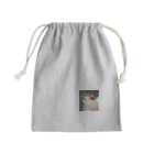 くまっちの猫の鈴 Mini Drawstring Bag