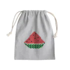 なでしこ@デザインのドッド絵スイカ Mini Drawstring Bag