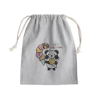 イラスト MONYAAT のCT54ズレぱんだちゃん　アイスを食べよう_bs Mini Drawstring Bag