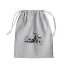 hase199のレトロなバイク風デザインです Mini Drawstring Bag