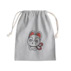 うらめし屋　の福犬ちゃん　黒 Mini Drawstring Bag