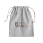 春風工房のムクムク秋田犬トリオ Mini Drawstring Bag