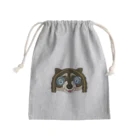 KURUMIMISHOPのSAKUちゃんアライグマ Mini Drawstring Bag