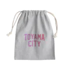 JIMOTOE Wear Local Japanの富山市 TOYAMA CITY Mini Drawstring Bag