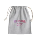 JIMOTOE Wear Local Japanの 藤沢市 FUJISAWA CITY Mini Drawstring Bag