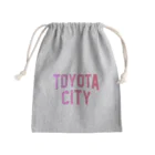 JIMOTOE Wear Local Japanの豊田市 TOYOTA CITY Mini Drawstring Bag