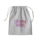 JIMOTOE Wear Local Japanの豊島区 TOSHIMA WARD Mini Drawstring Bag