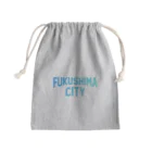 JIMOTO Wear Local Japanの福島市 FUKUSHIMA CITY Mini Drawstring Bag