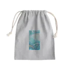 ya-pyの大理石 ターコイズ Mini Drawstring Bag